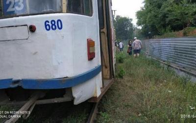 В Харькове на ходу в трамвае отпали тормоза.