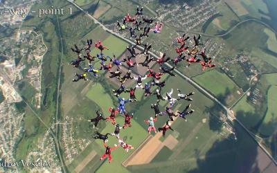 Харьковчанка стала частью мирового рекорда среди женщин-парашютисток