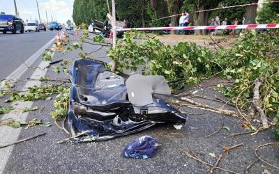 Водителя Skoda fabia госпитализировали в больницу. Фото: Патрульная полиция Харькова