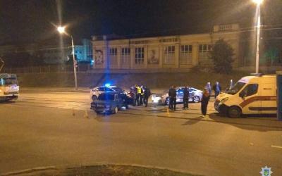 На Полтавском шляхе столкнулись два автомобиля. Фото: Патрульная полиция в Харьковской области