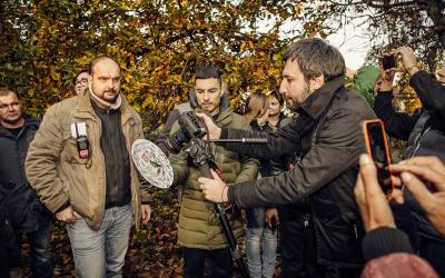 В Украине начались съемки исторической драмы "Черный ворон" по роману Шкляра. Фото: Госкино / Facebook
