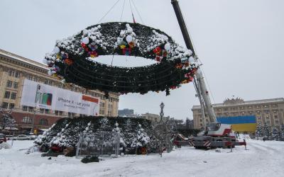 На площади Свободы ограничат транспортное движение. Фото: KHARKIV Today