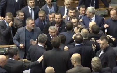 В Верховной Раде произошла массовая драка