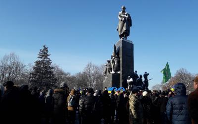 В Харькове отметили День Соборности Украины. Фото: KharkivToday