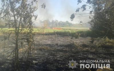 На пожаре нашли тело мужчины. Фото: ГУНП в Харьковской области