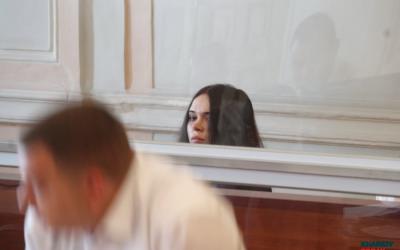 Адвокат просит для Елены Зайцевой условный срок. Фото: Сергей Козлов/KHARKIV Today.