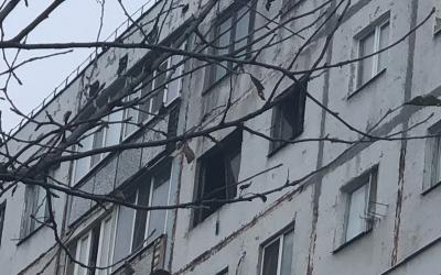 пожар в многоэтажке. Фото: ГСЧС в Харьковской области